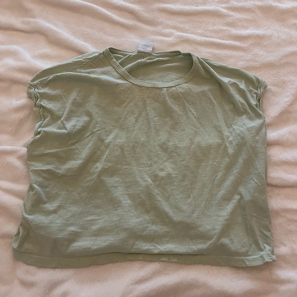 Pistacchio Green Free People Tee - Picture 1 of 2